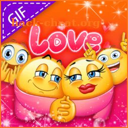Love Heart Stickers - Emoji GIF icon