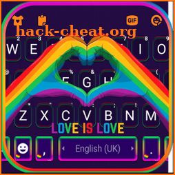 Love Is Love Keyboard Background icon