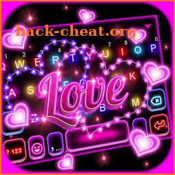 Love Neon Lights Keyboard Background icon