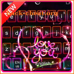 Love Sparkling Heart Keyboard Theme icon