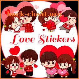 Love Story Stickers Cute Couple Fight, Hug, Kiss icon