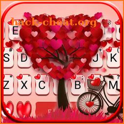 Lovely 3d Pedals Heart Keyboard Theme icon