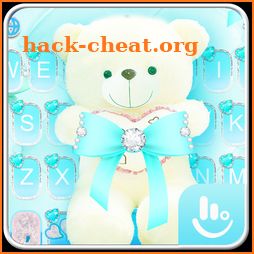 Lovely Cute Blue Bear Keyboard Theme icon