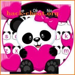 Lovely Cute Panda Keyboard icon