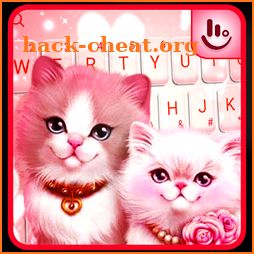Lovely Cute Pink Kitty Cat Keyboard Theme icon