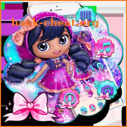 Lovely Glitter Girl Theme icon