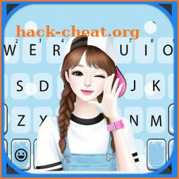 Lovely Sweet Girl Keyboard Theme icon