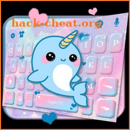 Lovely Unicorn Whales Keyboard Theme icon