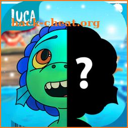 Luca and Alberto puzzle cartoon game icon