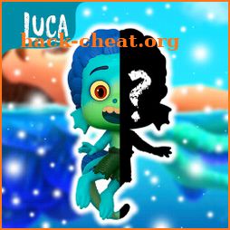 Luca and Alberto puzzle game cartoon icon
