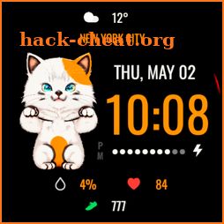 Lucky Cat Digital Watch Face icon