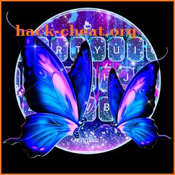 Luminous Butterfly Keyboard Theme icon