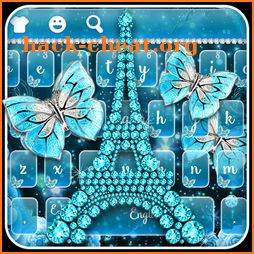 Luxurious Diamond Tower Butterfly Keyboard icon