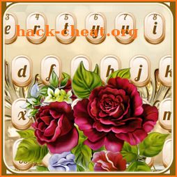 Luxurious Golden Rose Keyboard icon