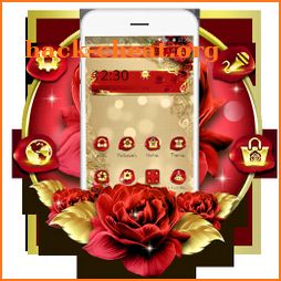 Luxurious Golden Rose Theme icon