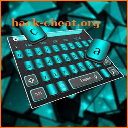 Luxury Blue Black Business Keyboard Theme icon