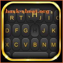 Luxury Golden Black Keyboard Theme icon