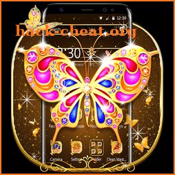 Luxury Golden Butterfly Theme icon