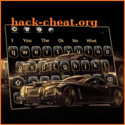 Luxury Golden Car Keyboard Theme icon