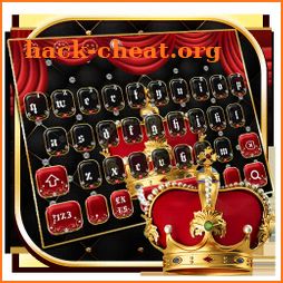 Luxury Red Crown Keyboard Theme icon