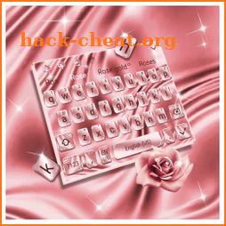 Luxury Rose Silk Keyboard Theme icon
