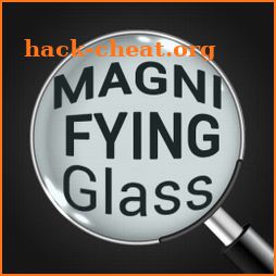Magnifier-Magnifying glass with Light icon