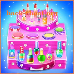 Makeup kit cakes : cosmetic box sweet bakery games icon