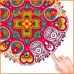 Mandala Color By Number Coloring Book icon