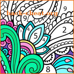 Mandala Color by Number: Mandala Coloring Book icon