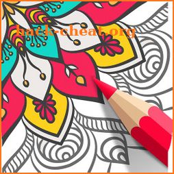 Mandala Coloring Book 🌸 Free Adult Coloring Game icon