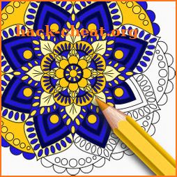 Mandala Coloring Book - Mandala Paint by Number icon