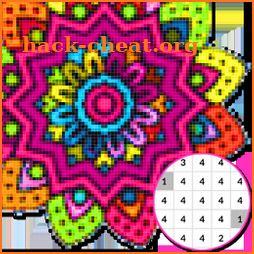 Mandala Coloring By Number:PixelArtColor icon