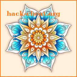 Mandala Pattern Coloring Game icon