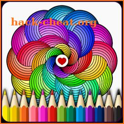 Mandalas coloring pages icon