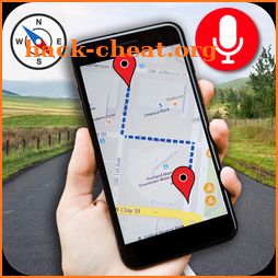 Map & navigation: Voice GPS driving direction icon