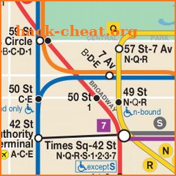 Map of NYC Subway: offline MTA – Ad Free! icon