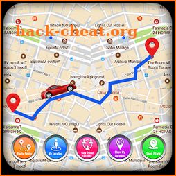 Maps and navigation & transport gps route finder icon