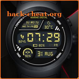 Marine Digital Watch Face & Clock Live Wallpaper icon