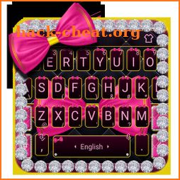Marvelous Pink Bow Keyboard Theme icon