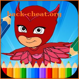 Masks Heroes Coloring Book icon