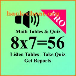 Math Tables Pro- Listen Times Table, Quiz & Report icon