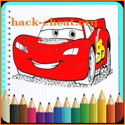 Mcqueen Coloring book Cars 3 icon