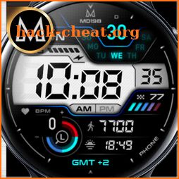 MD198 - Digital Top Watch Face Matteo Dini MD icon