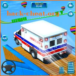 Mega Ramp Car Stunts - Ambulance Car Stunts Game icon