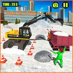 Mega Snow Excavator Machine Simulator 20 icon