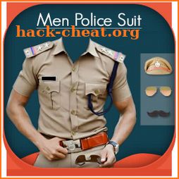 Men police suit icon