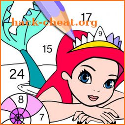 Mermaid Color by Number – Mermaid Coloring Book icon