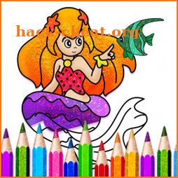 Mermaid Games: Coloring Pages icon