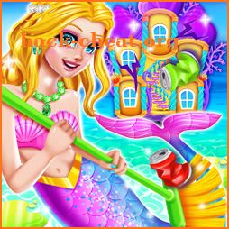Mermaid Princess House Cleaning - Tidy Up Games icon