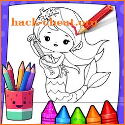 Mermaids Coloring – Mermaid Princess COLORING BOOK icon